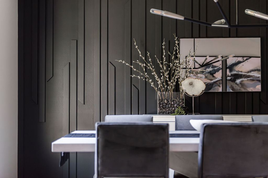 SilverBullet room addition — Alyssa Naperville modern staircase and living space renovation