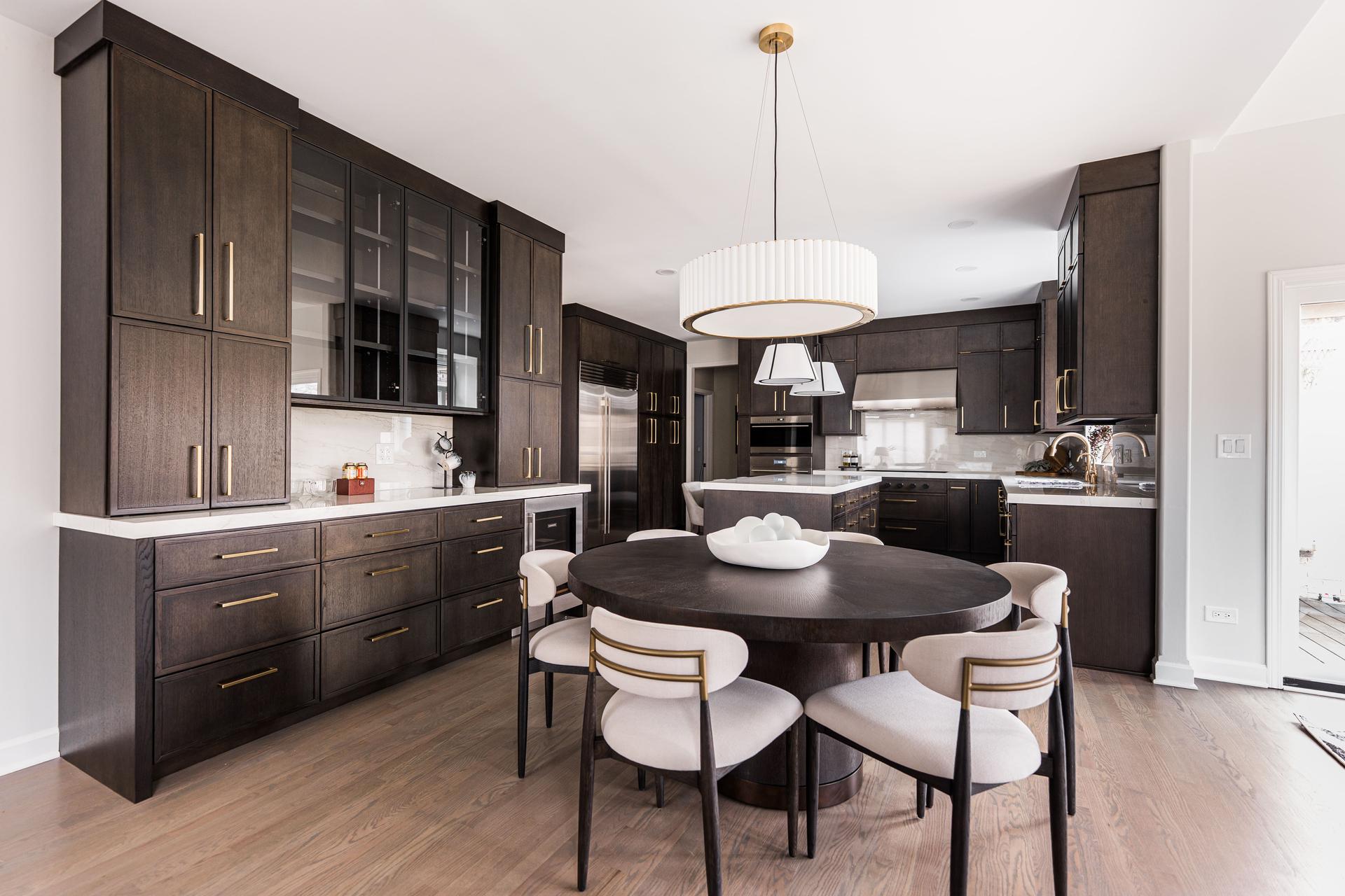 Foxtrail kitchen Naperville — Zellige backsplash tile installation