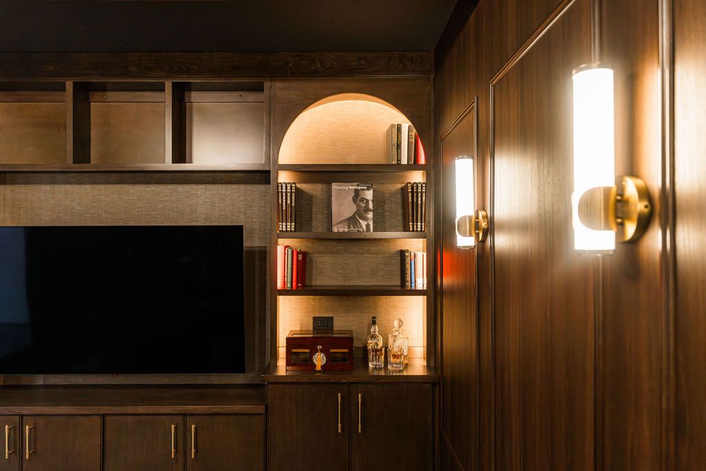 Yorkshire Oakbrook — gym and sauna wing entry with custom millwork doors