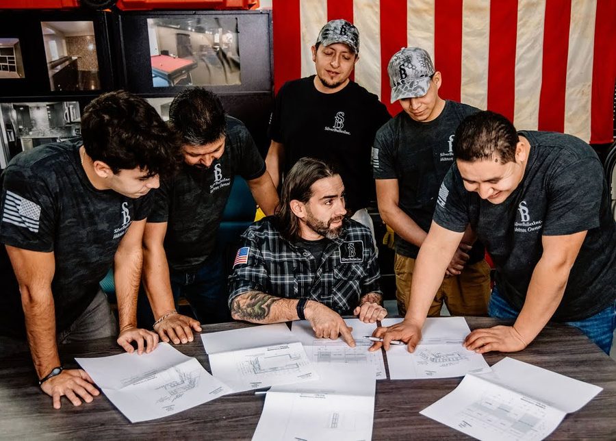 SilverBullet Inc. crew on a Naperville remodeling project